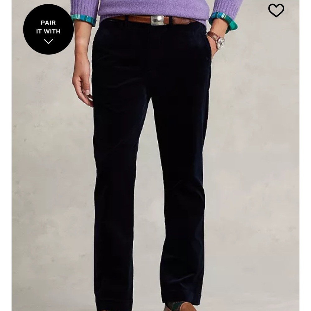 Polo Ralph Lauren Men's Dark Navy Corduroy Pants